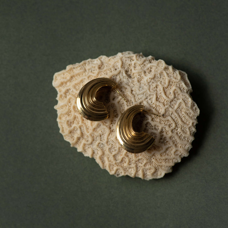 Zoe & Morgan x Walker & Hall Lucia Hoop Earrings - Gold Vermeil-Earrings-Walker & Hall