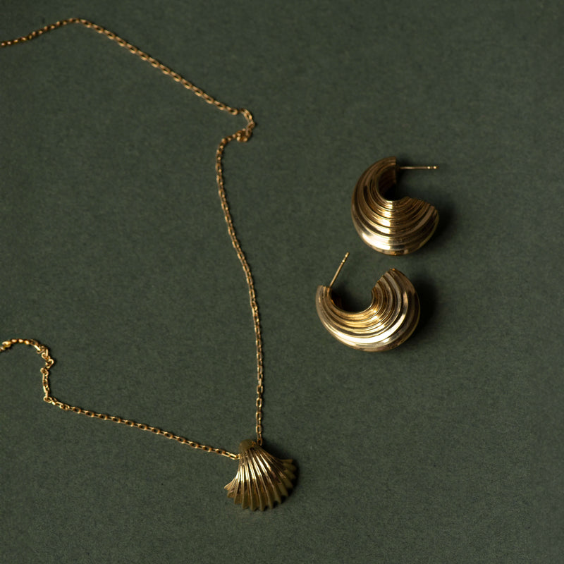 Zoe & Morgan x Walker & Hall Lucia Hoop Earrings - Gold Vermeil-Earrings-Walker & Hall