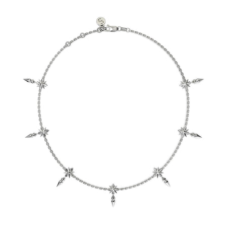 Stolen Girlfriends Club Midnight Cross Necklace - Silver - Necklace - Walker & Hall