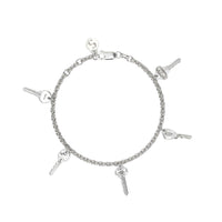Stolen Girlfriends Club Mini Key Charm Bracelet - Silver - Bracelet - Walker & Hall