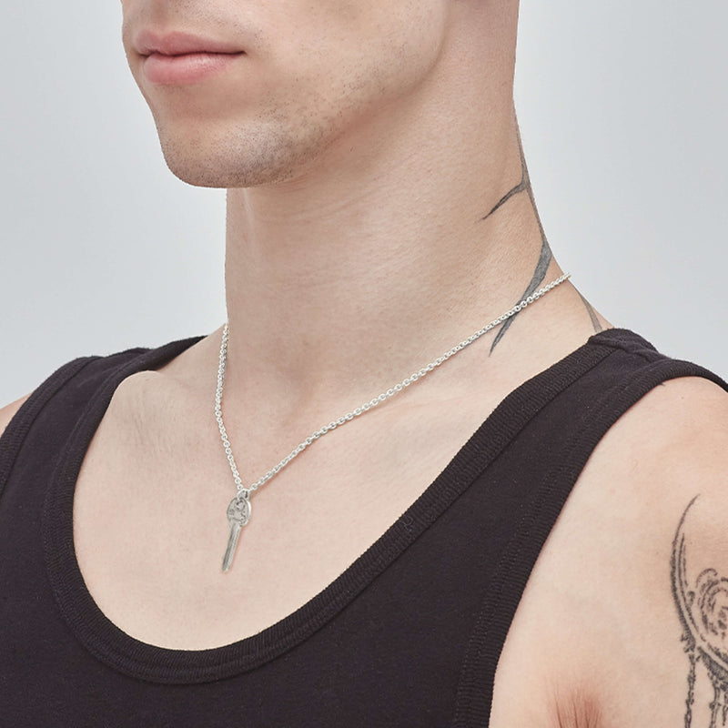 Stolen Girlfriends Club Mini Key Necklace - Silver - Necklace - Walker & Hall