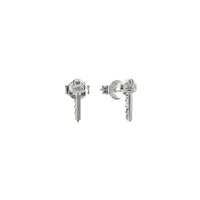 Stolen Girlfriends Club Mini Key Stud Earrings - Silver - Earrings - Walker & Hall
