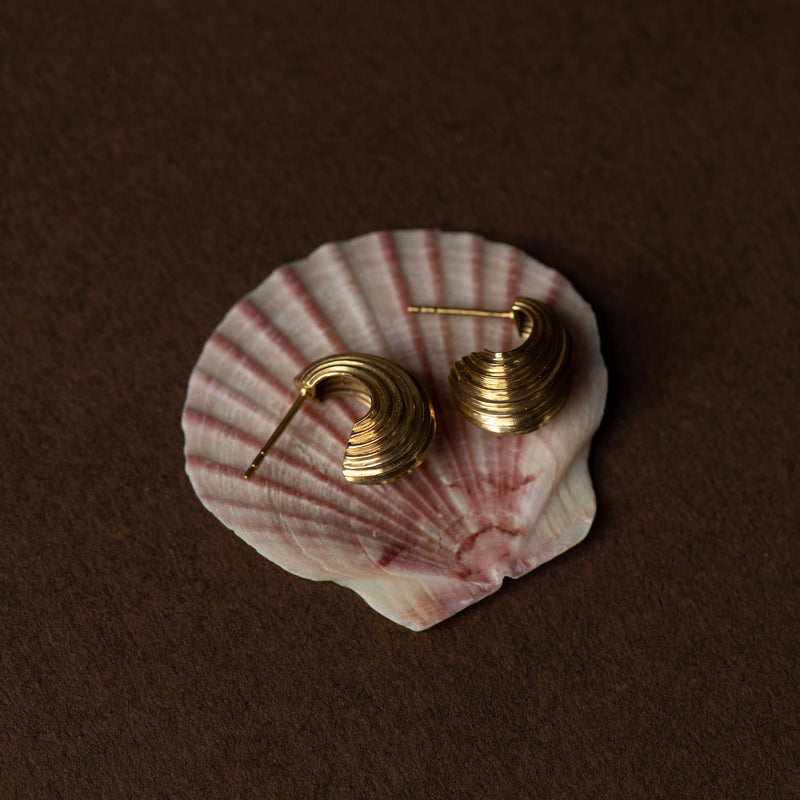 Zoe & Morgan x Walker & Hall Mini Lucia Hoop Earrings - Gold Vermeil-Earrings-Walker & Hall