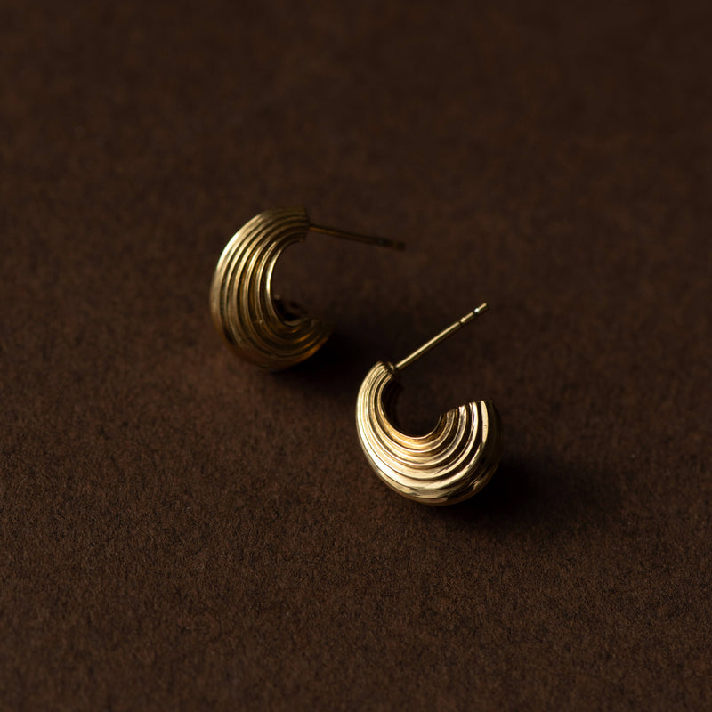 Zoe & Morgan x Walker & Hall Mini Lucia Hoop Earrings - Gold Vermeil-Earrings-Walker & Hall