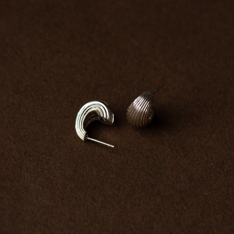 Zoe & Morgan x Walker & Hall Mini Lucia Hoop Earrings - Sterling Silver-Earrings-Walker & Hall