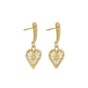 Zoe & Morgan x Walker & Hall Mini Sweet Heart Earrings - Gold Vermeil-Earrings-Walker & Hall