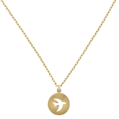 Zoe & Morgan Moonbird Necklace - Gold Vermeil-Necklace-Walker & Hall