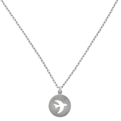 Zoe & Morgan Moonbird Necklace - Sterling Silver-Necklace-Walker & Hall