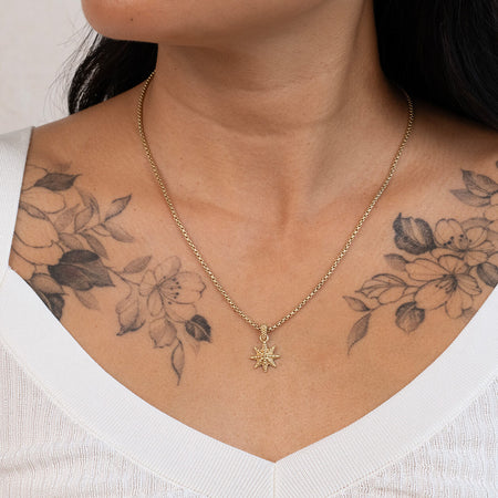 Zoe & Morgan Morning Star Necklace - Gold Vermeil-Necklace-Walker & Hall