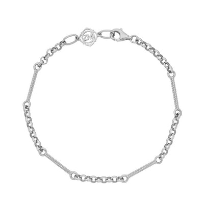 Zoe & Morgan Poppy Bracelet - Sterling Silver-Bracelet-Walker & Hall
