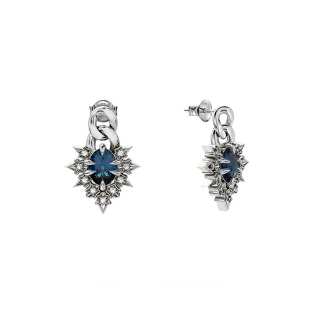 Stolen Girlfriends Club Regal Ruin Drop Earrings - Silver - Earrings - Walker & Hall