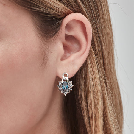 Stolen Girlfriends Club Regal Ruin Drop Earrings - Silver - Earrings - Walker & Hall