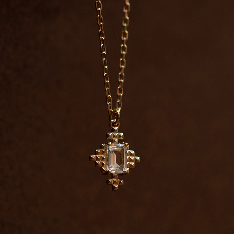 Zoe & Morgan Reya Necklace - Gold Vermeil & White Topaz-Necklace-Walker & Hall