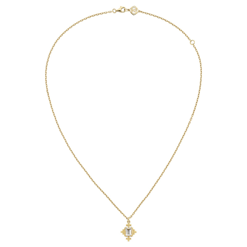 Zoe & Morgan Reya Necklace - Gold Vermeil & White Topaz-Necklace-Walker & Hall