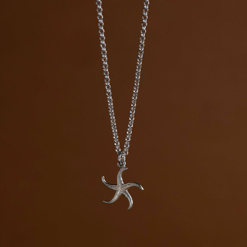 Zoe & Morgan Mini Starfish Necklace - Sterling Silver - Necklace - Walker & Hall
