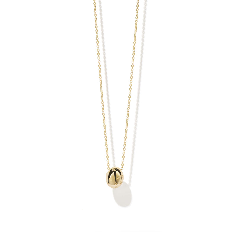 Meadowlark Small Strawberry Necklace - Gold Plated-Necklace-Walker & Hall