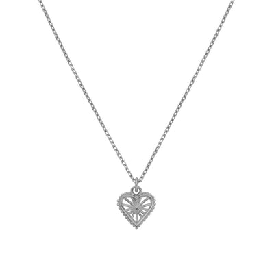 Zoe & Morgan x Walker & Hall Sweet Heart Necklace - Sterling Silver-Necklace-Walker & Hall