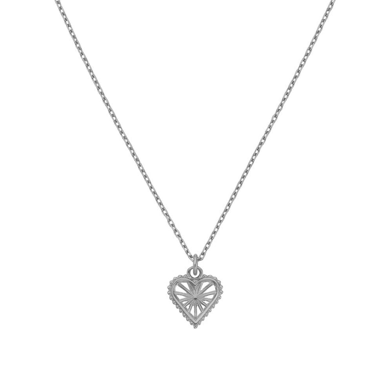 Zoe & Morgan x Walker & Hall Sweet Heart Necklace - Sterling Silver-Necklace-Walker & Hall
