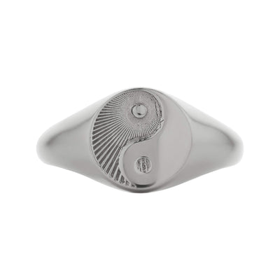 Zoe & Morgan Yin Yang Ring - Sterling Silver-Ring-Walker & Hall