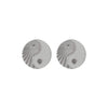 Zoe & Morgan Yin Yang Stud Earrings - Sterling Silver-Earrings-Walker & Hall