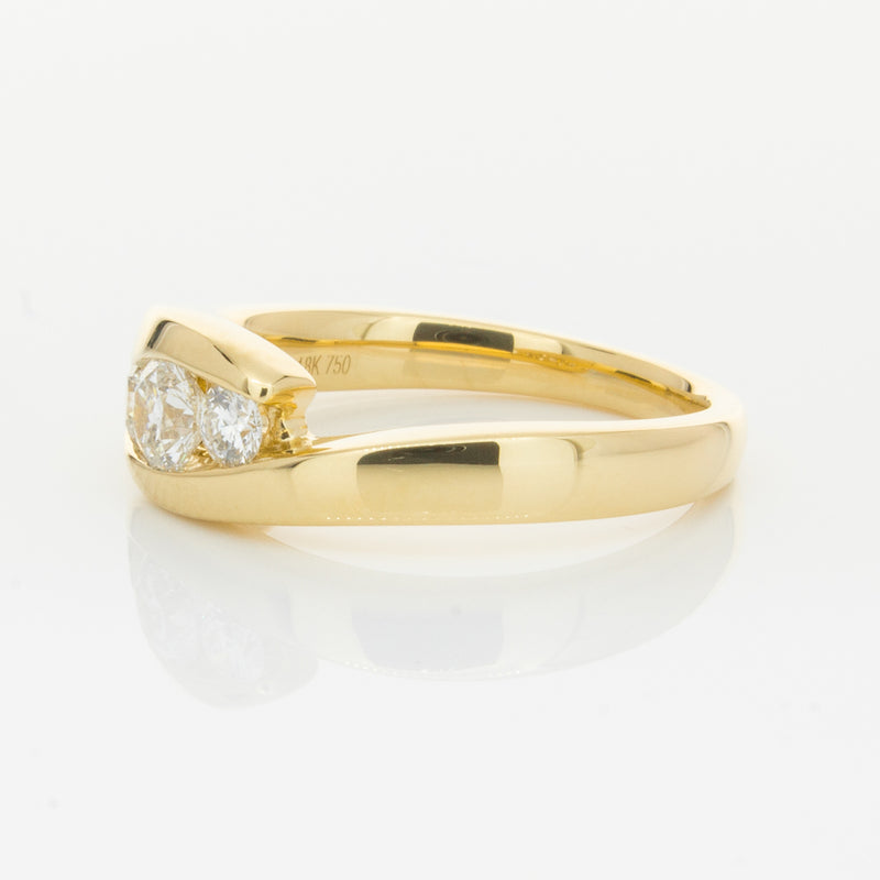 18ct Yellow Gold .49ct Diamond Equinox Ring-Ring-Walker & Hall