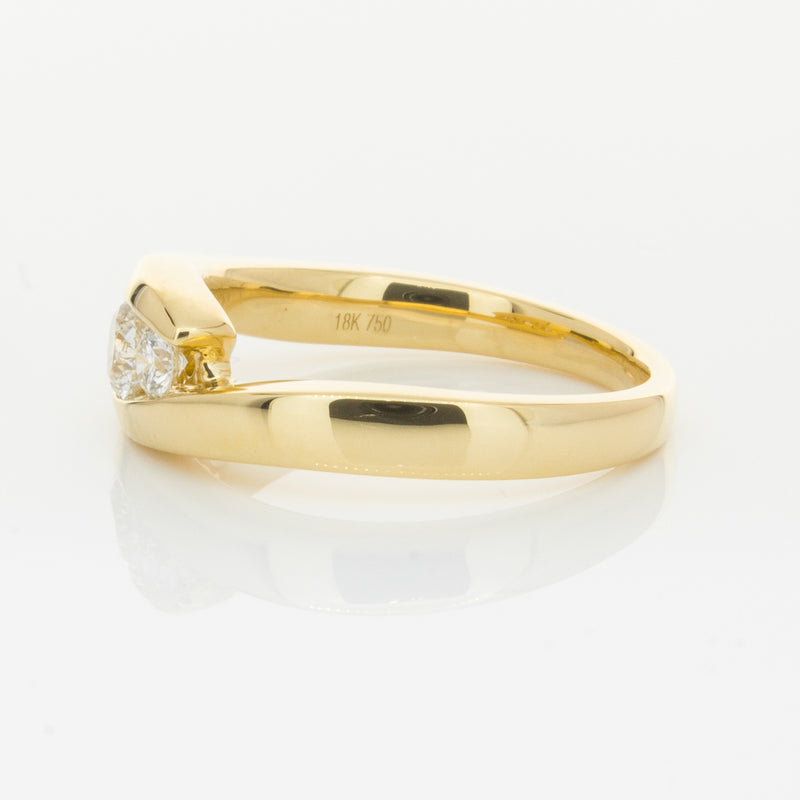 18ct Yellow Gold .49ct Diamond Equinox Ring-Ring-Walker & Hall