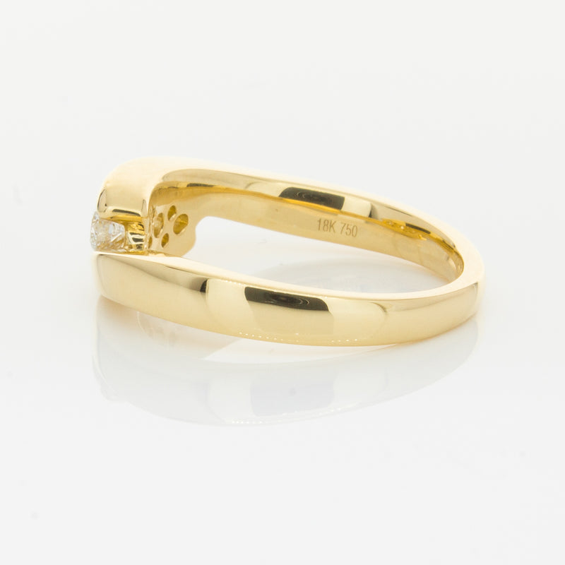 18ct Yellow Gold .49ct Diamond Equinox Ring-Ring-Walker & Hall