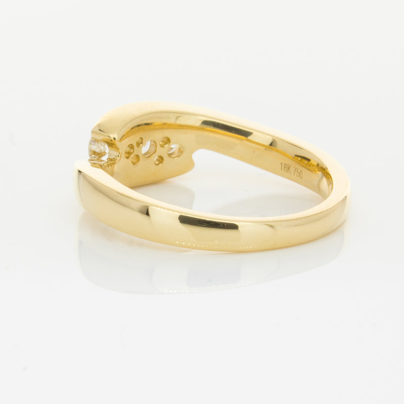 18ct Yellow Gold .49ct Diamond Equinox Ring-Ring-Walker & Hall