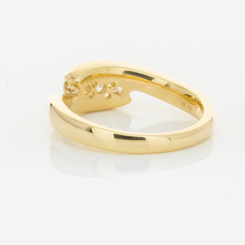 18ct Yellow Gold .49ct Diamond Equinox Ring-Ring-Walker & Hall