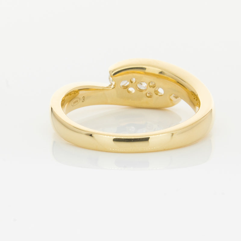 18ct Yellow Gold .49ct Diamond Equinox Ring-Ring-Walker & Hall
