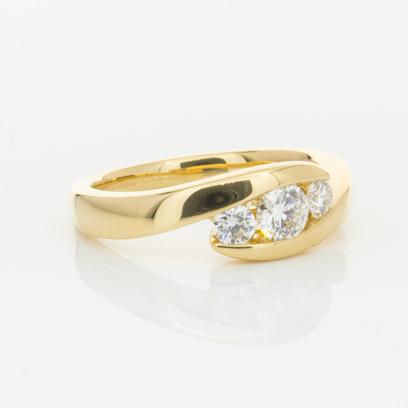 18ct Yellow Gold .49ct Diamond Equinox Ring-Ring-Walker & Hall