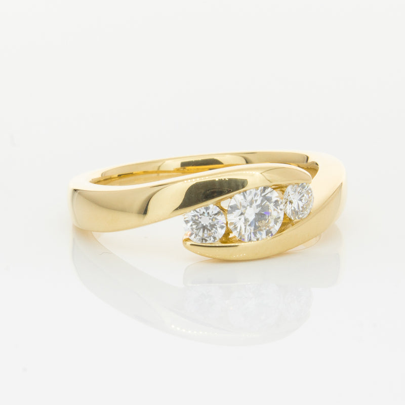 18ct Yellow Gold .49ct Diamond Equinox Ring-Ring-Walker & Hall