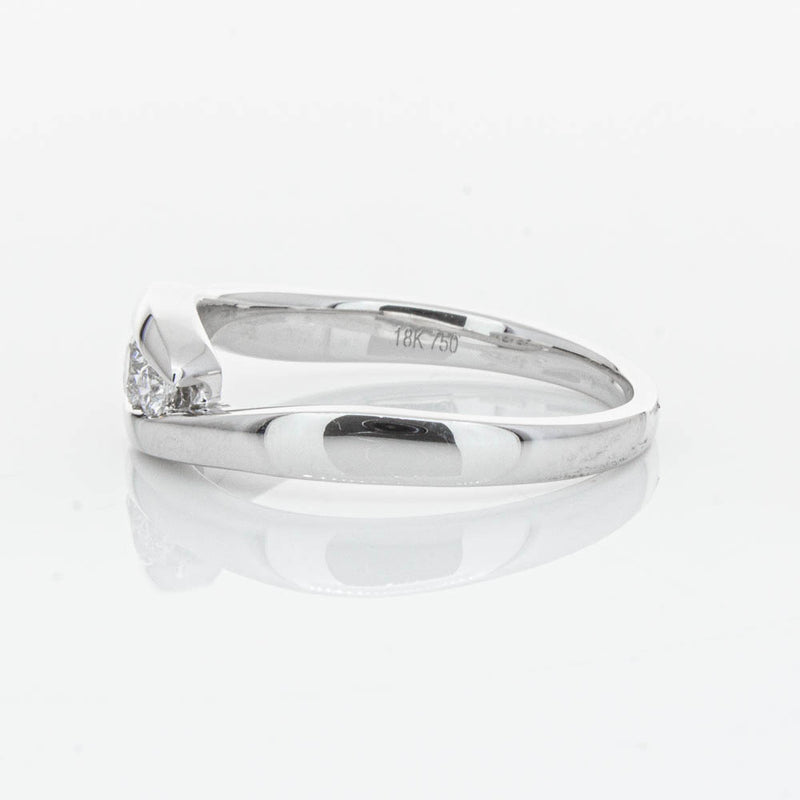 18ct White Gold Diamond Solstice Ring-Ring-Walker & Hall