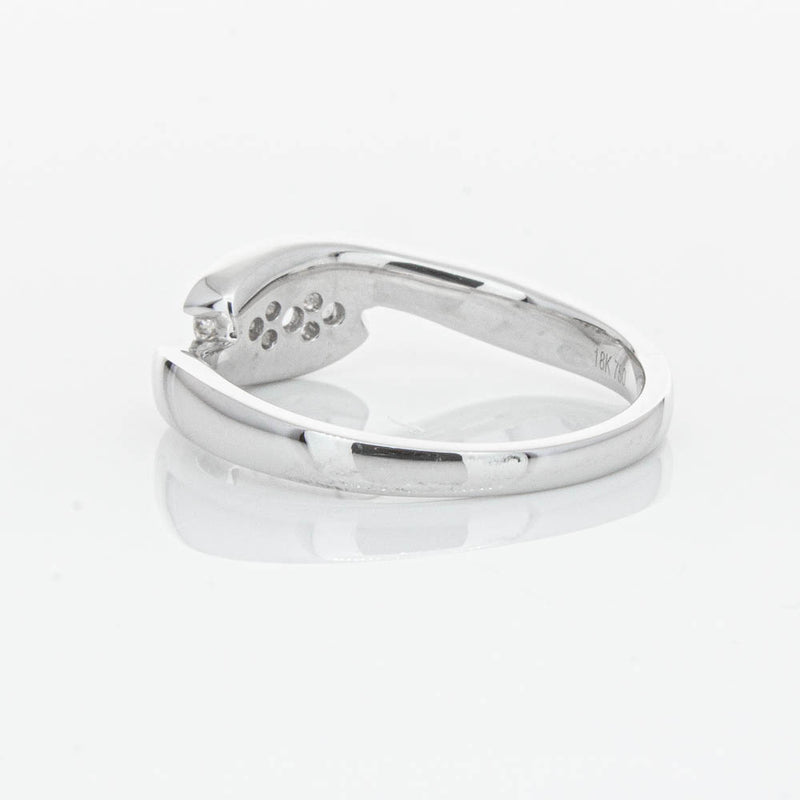 18ct White Gold Diamond Solstice Ring-Ring-Walker & Hall