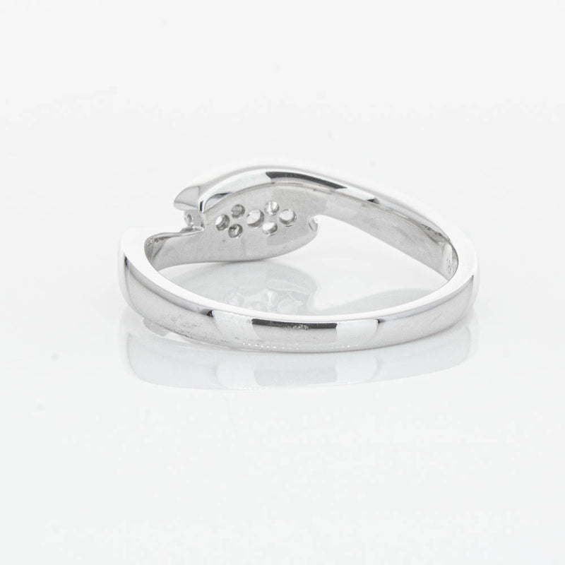 18ct White Gold Diamond Solstice Ring-Ring-Walker & Hall
