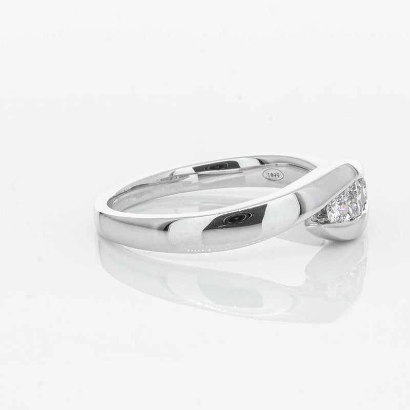 18ct White Gold Diamond Solstice Ring-Ring-Walker & Hall
