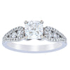 18ct White Gold Cushion Cut Diamond Ring-Ring-Walker & Hall