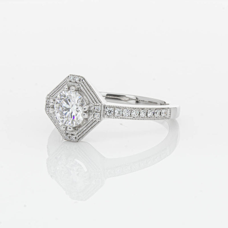 18ct White Gold Diamond Ring-Ring-Walker & Hall