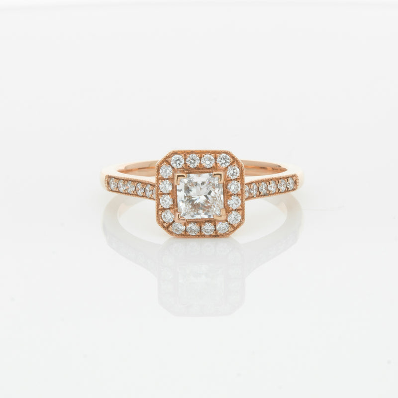 18ct Rose Gold .50ct Diamond Mandalay Ring-Ring-Walker & Hall