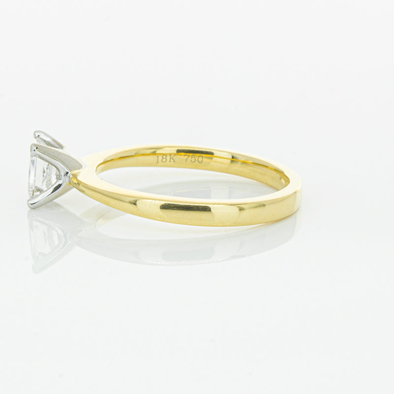 18ct Yellow Gold .70ct Princess Cut Diamond Royale Ring-Ring-Walker & Hall