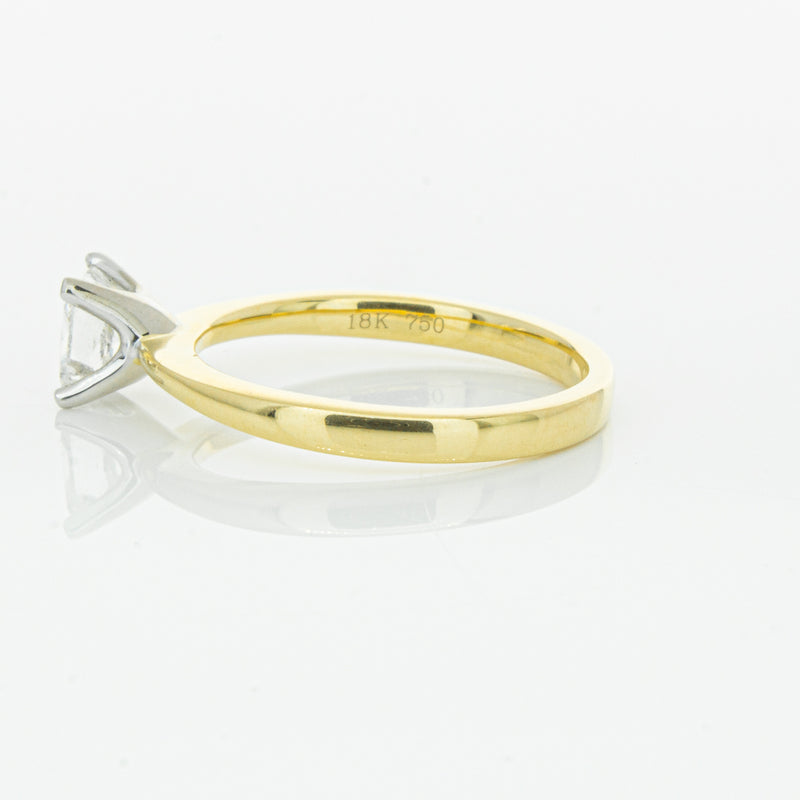 18ct Yellow Gold .70ct Princess Cut Diamond Royale Ring-Ring-Walker & Hall