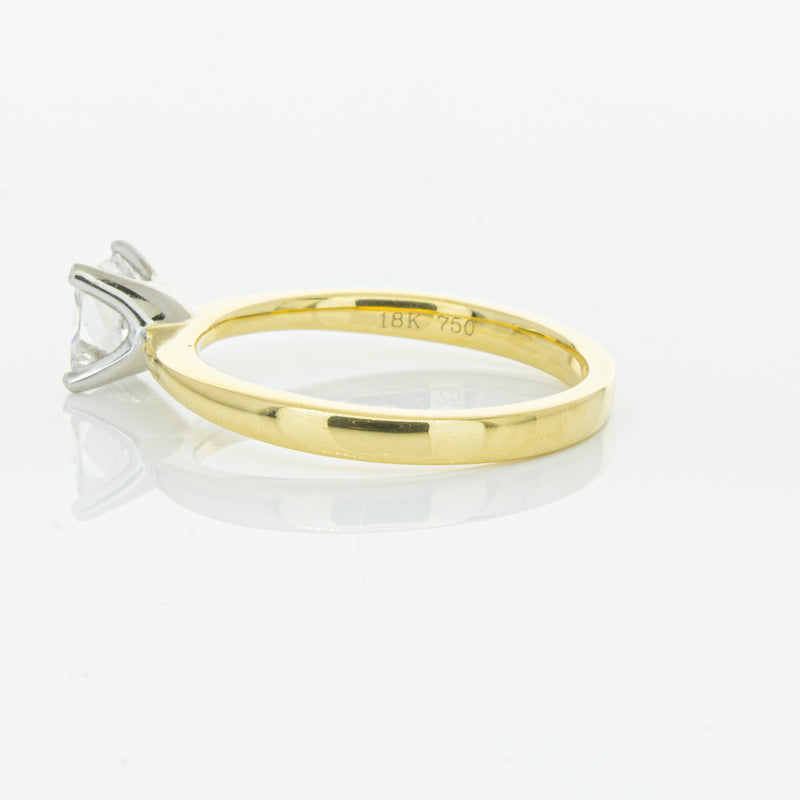 18ct Yellow Gold .70ct Princess Cut Diamond Royale Ring-Ring-Walker & Hall