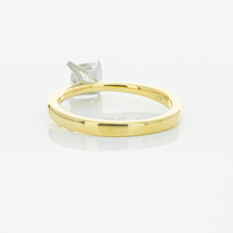 18ct Yellow Gold .70ct Princess Cut Diamond Royale Ring-Ring-Walker & Hall