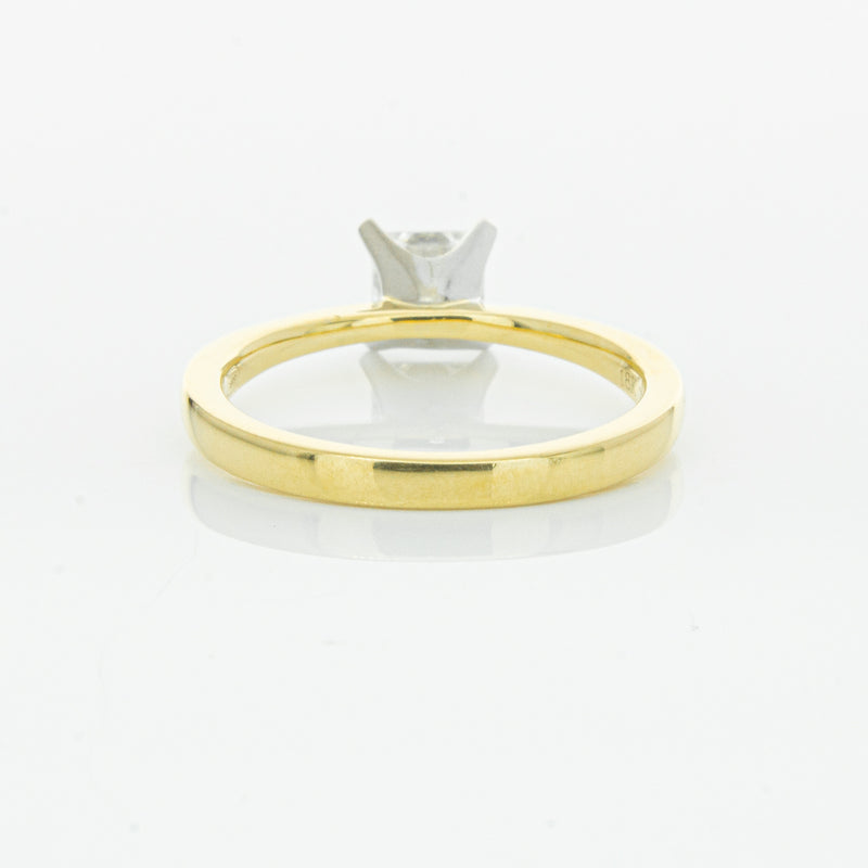 18ct Yellow Gold .70ct Princess Cut Diamond Royale Ring-Ring-Walker & Hall