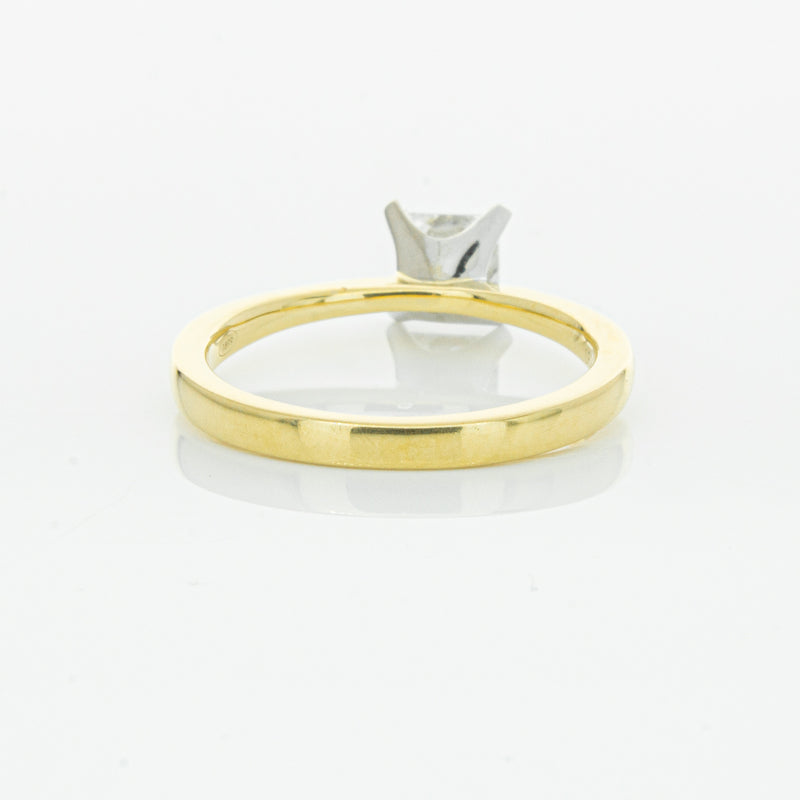 18ct Yellow Gold .70ct Princess Cut Diamond Royale Ring-Ring-Walker & Hall