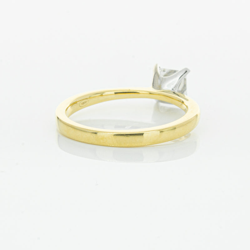 18ct Yellow Gold .70ct Princess Cut Diamond Royale Ring-Ring-Walker & Hall