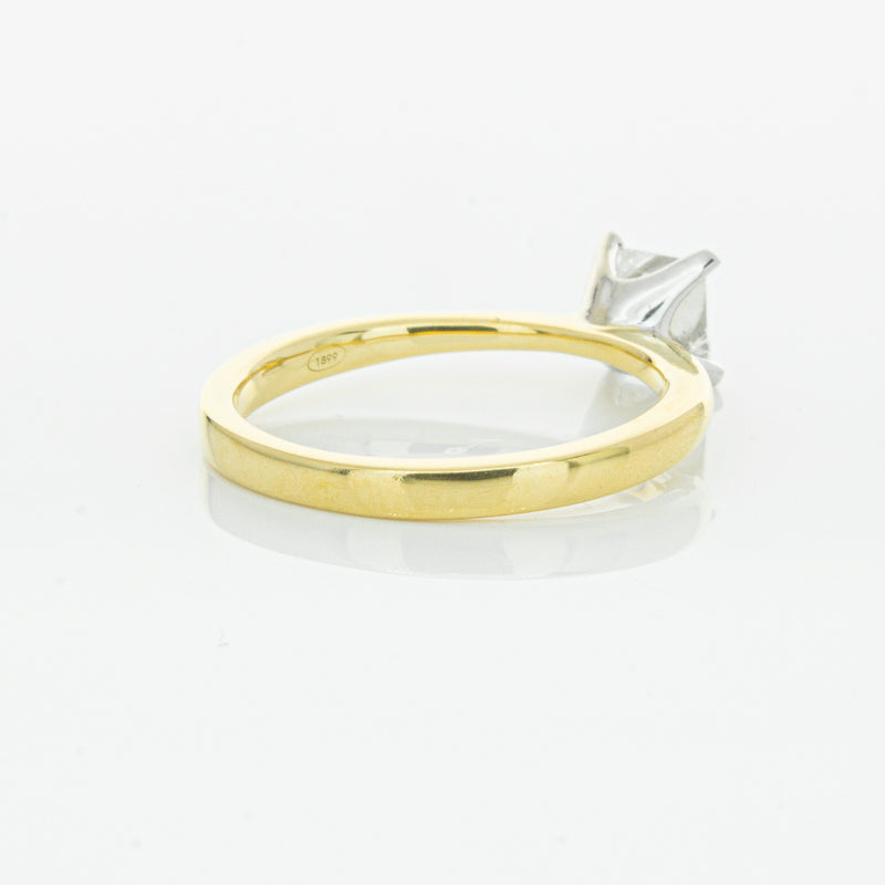 18ct Yellow Gold .70ct Princess Cut Diamond Royale Ring-Ring-Walker & Hall