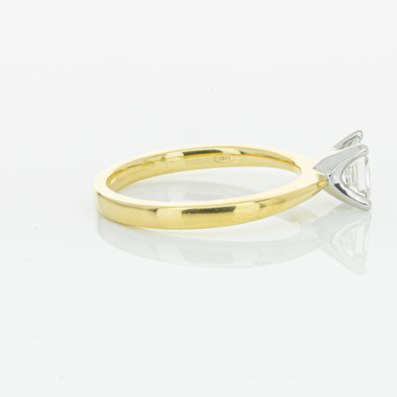 18ct Yellow Gold .70ct Princess Cut Diamond Royale Ring-Ring-Walker & Hall
