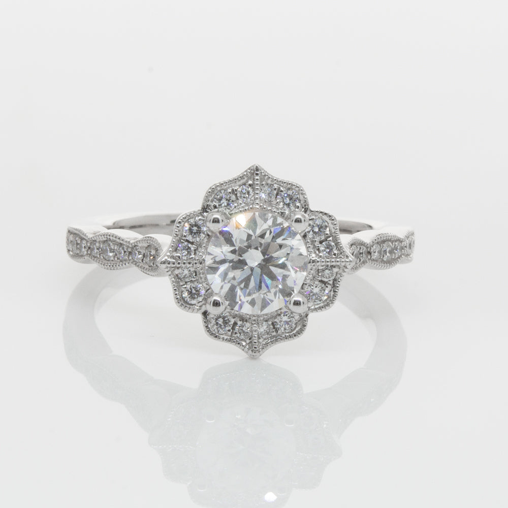 18ct White Gold .73ct Diamond Paramount Ring-Ring-Walker & Hall