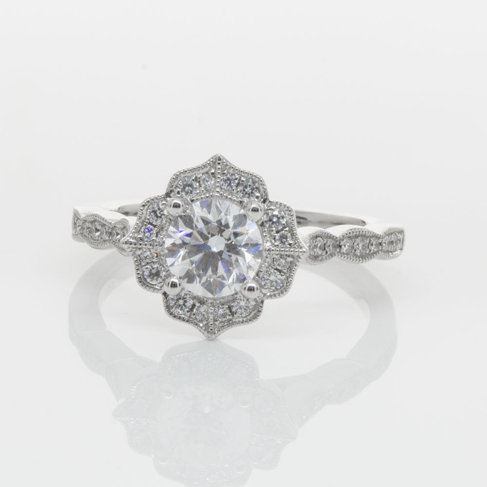 18ct White Gold .73ct Diamond Paramount Ring-Ring-Walker & Hall